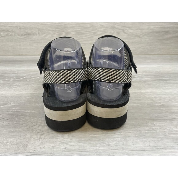 Teva Flatform Universal 1008844  Women's Sandals US 7 Black Candy Striped - Picture 4 of 10